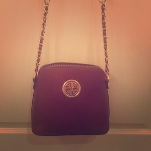 Maroon crossbody purse
